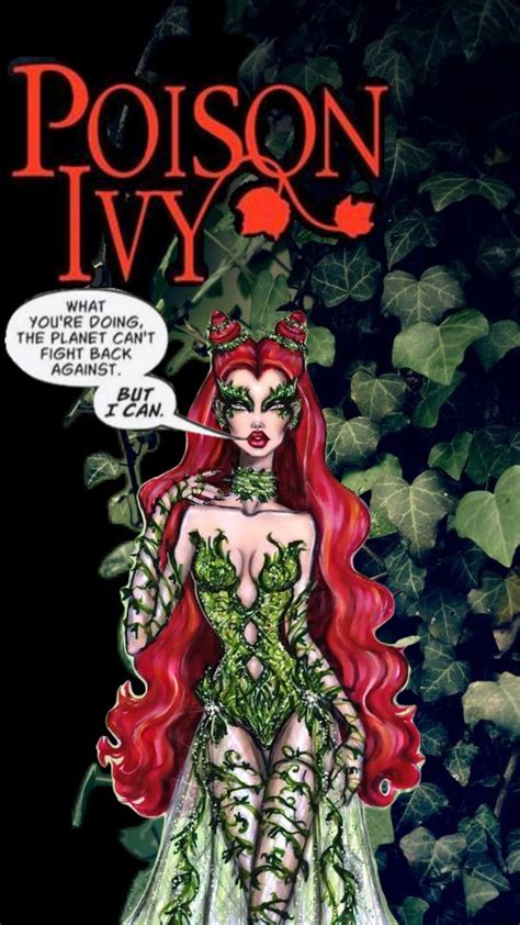 Poison Ivy Wallpaper Nature Comic Poisonivy Minimalist In 2024