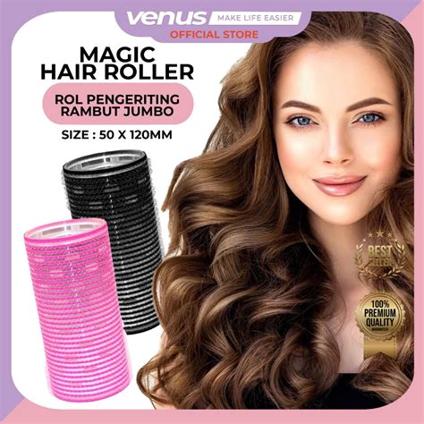 Jual Venusjkt Ukuran Jumbo Hair Rollers Roll Rambut Besar Magic