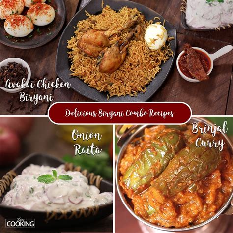 Home Cooking Delicious Biryani Combo Recipes Avakai Chicken Biryani