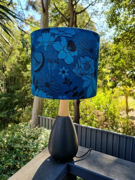 Blue Floral Lampshade Deep Blue Lampshadefloral Lampshade ⋆ Spend With Us Buy From A Bush