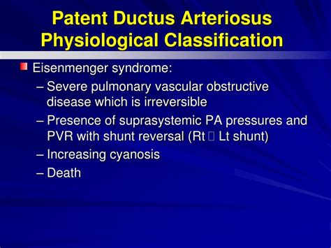 Ppt Patent Ductus Arteriosus Powerpoint Presentation Free Download