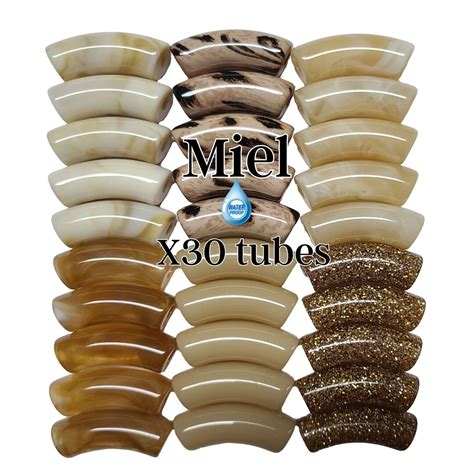 Mm Lot De Perles Tubes Incurv S En R Sine Pour Bracelets Tubes