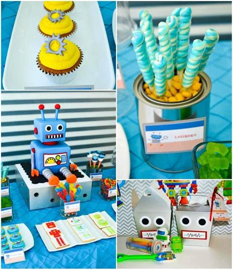 Robot Birthday Party Ideas Supplies Idea Cake Planning Decorations