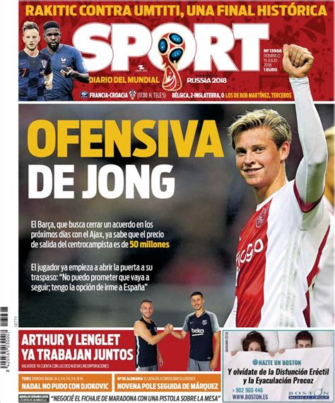 Sport España Domingo 15 De Julio De 2018 Infobae