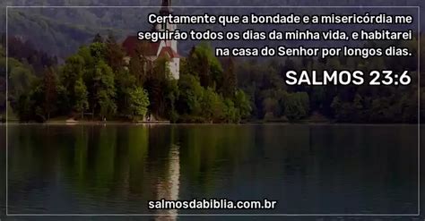 Salmo 23 6 Certamente que a bondade e a misericórd Salmos da Bíblia