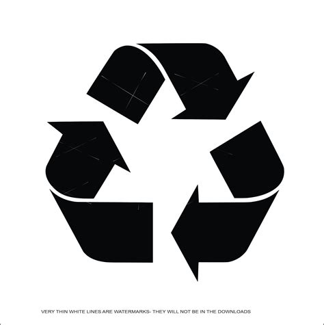 Simple Recycle Logo Plastic Recycling Symbol Reuse Pet Or Pete Arrow