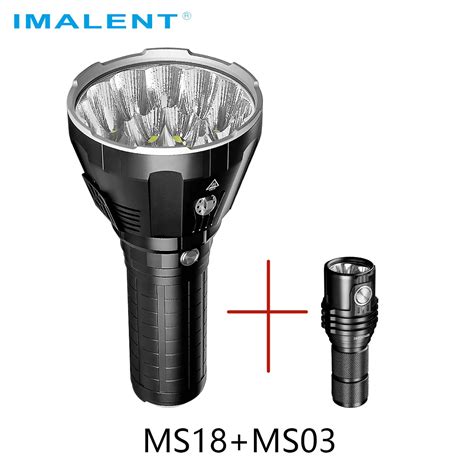 IMALENT MS18 MS03 Powerful Flashlight 100000LM CREE XHP70 2 LEDs