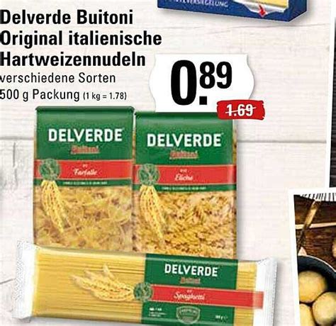 Delverde Buitoni Original Italienische Hartweizennudeln Angebot Bei