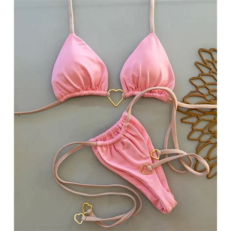 Conjunto De Micro Biqu Nis Para Mulheres Moda Praia Sexy Conjunto De