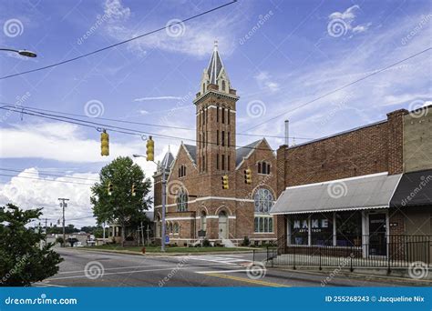 Street View Of First United Methodist Church In Troy Editorial Stock