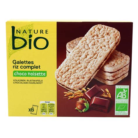 Livraison Domicile Nature Bio Galette De Riz Choco Noisette Bio X G