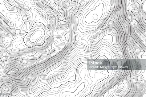 Latar Belakang Peta Topografi Kontur Vektor Topografi Dan Pola Geografi