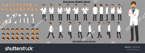 set character model  states stock vector royalty