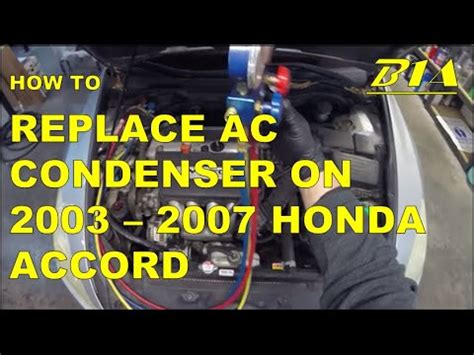 How To Replace Ac Condenser Honda Accord Youtube