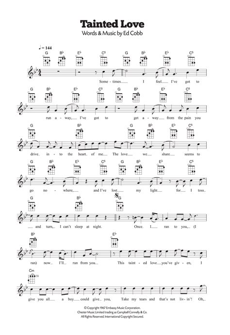 Tainted Love By Soft Cell Ukulele Guitar Instructor
