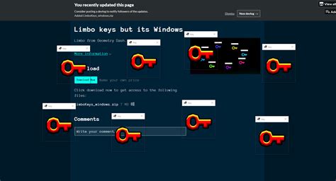 Limbo keys but its Windows by Mokotems