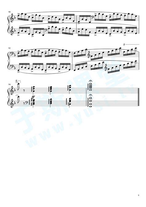 肖邦练习曲 Etude Op10 No8 钢琴曲谱，于斯课堂精心出品。于斯曲谱大全，钢琴谱，简谱，五线谱尽在其中。