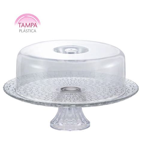 Boleira De Vidro P E Tampa Pl Stica Gourmet Ruvolo Boleira