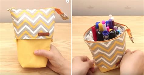 Sewing Tutorial Standing Pencil Pouch