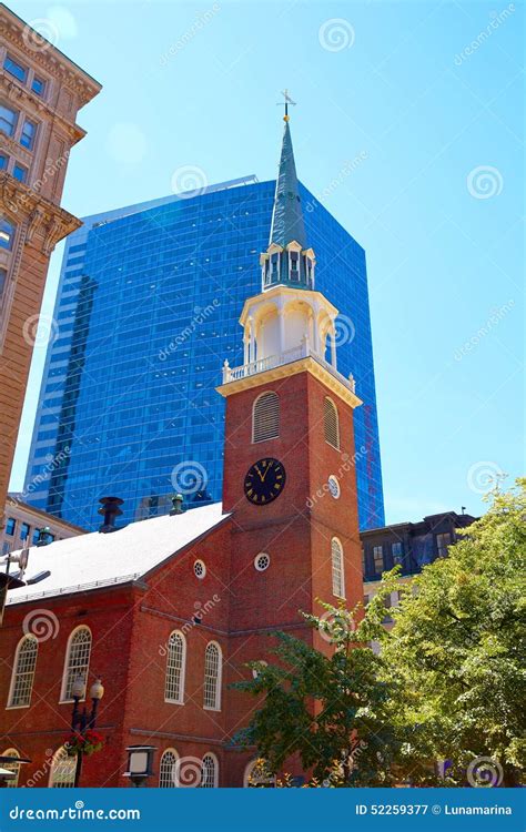 Boston Old South Meeting House Historic Site Stock Image Image Of