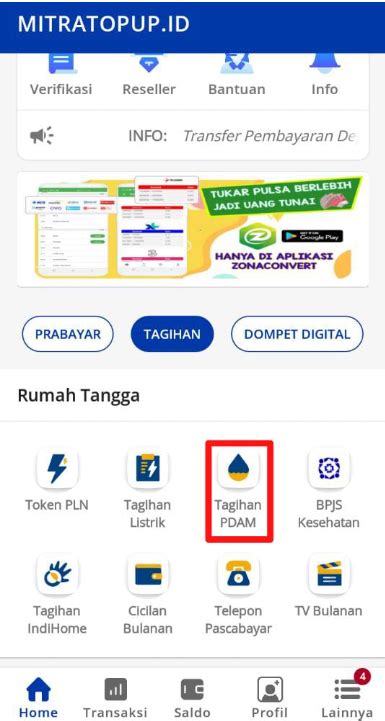 Cek Dan Bayar Tagihan Air Pdam Online Terpercaya Mocipay