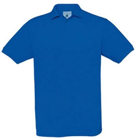 Polo Heren Xxl B C Kraag Met Knopen Korte Mouw Royal Blue Katoen Bol