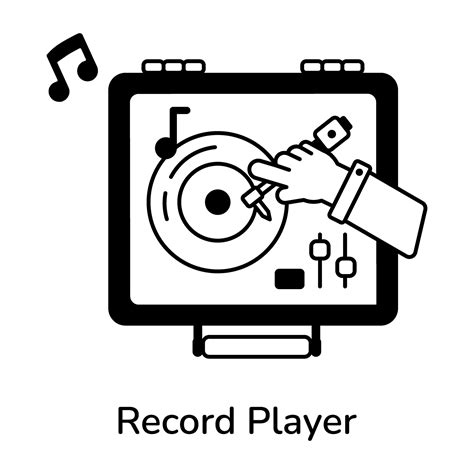 Trendy Record Player 41492736 Vector Art at Vecteezy