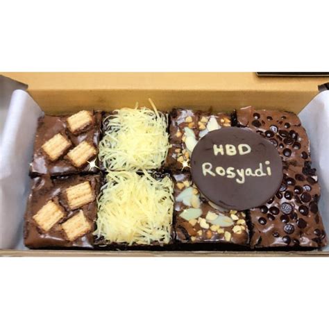 Jual Fudgy Brownies Isi 8 Potong Shopee Indonesia