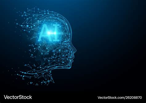 Ai Artificial Intelligence Digital Brain Vector Image