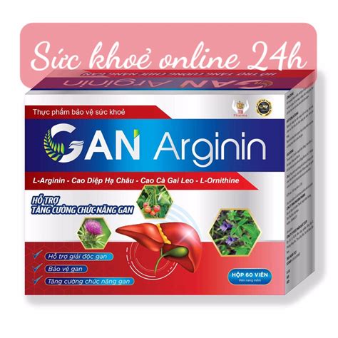 GAN ARGININ Viên Uống Bổ Gan Giải Độc Gan Tăng Cường Chức Năng Gan