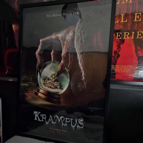 Original Krampus poster frame not included - Depop