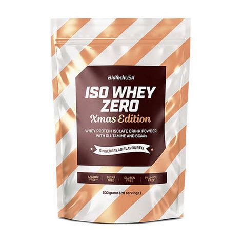 Купить BioTech Iso Whey Zero Xmas Edition 500 g gingerbread цена