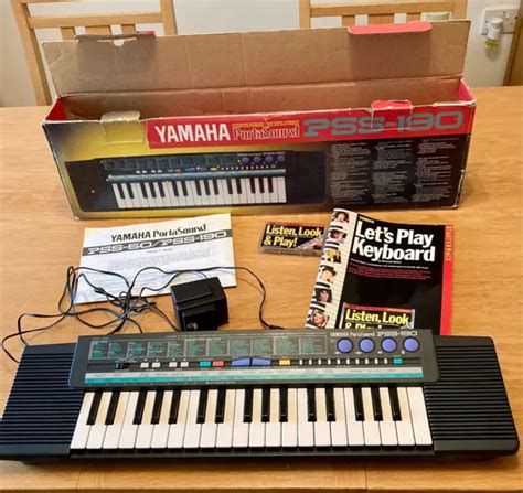 Vintage Yamaha Porta Sound Pss Portable Electronic Keyboard Boxed