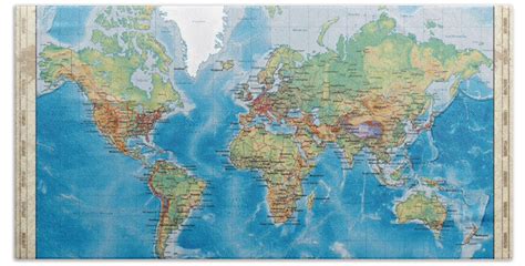 World Map Mercator Wayne Baisey