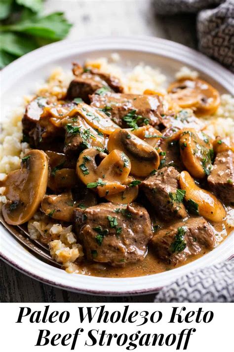 Paleo Beef Stroganoff Whole Keto The Paleo Running Momma