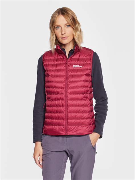 Jack Wolfskin Prsluk Pack Go Tamnocrvena Regular Fit Modivo Hr