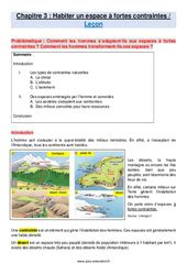 Géographie 6ème Exercices cours évaluation révision pdf à imprimer