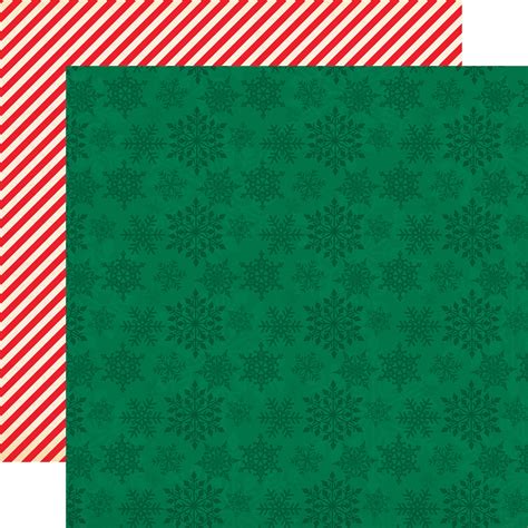 Seasons Greetings Snowflake Wishes 12x12 Patterned Paper Echo Park