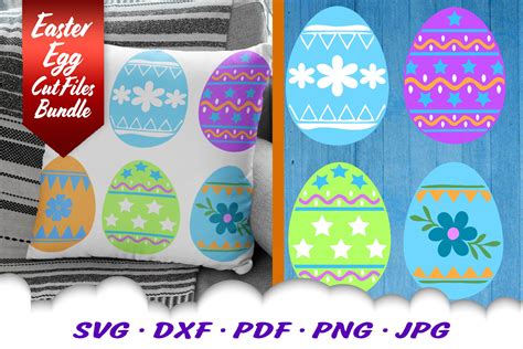 Easter Eggs Svg Dxf Cut Files Bundle 428756 Svgs Design Bundles