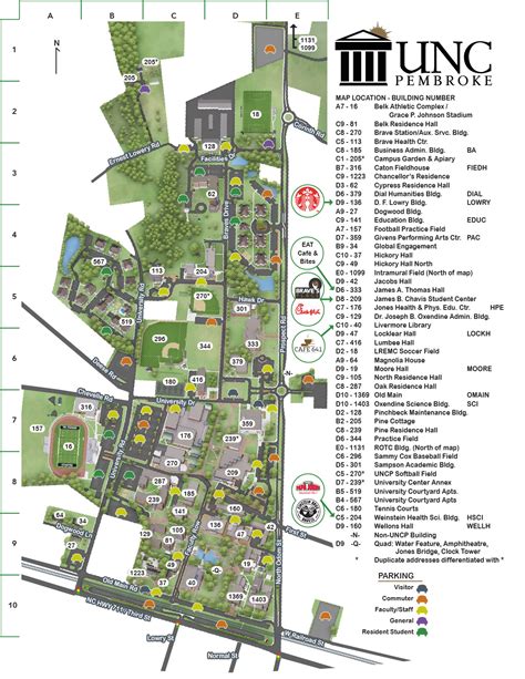 Unc Campus Map