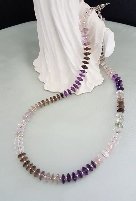 Handcut Faceted Semiprecious Necklace Town Country Gallery Yarragon