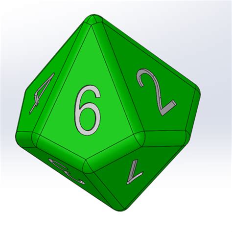 10 Sided Dice 3D Print Model 3DHunt Co