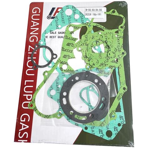 Motorcycle Engines Crankcase Clutch Covers Cylinder Head Gasket Kit Set For Honda Cr250r 1986