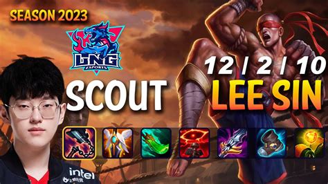 LNG Scout LEE SIN Mid Vs SYNDRA Patch 13 18 KR Ranked YouTube