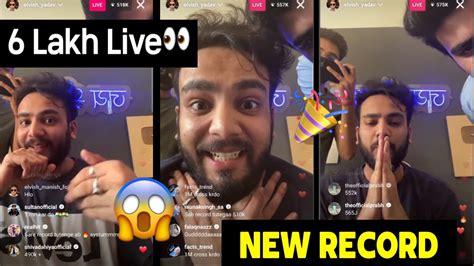 Elvish Yadav Breaks Instagram Live Record Elvish Yadav Elvishyadav