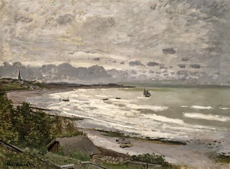 Claude Monet The Beach At Saint Adressen Sainte Adresse Monet