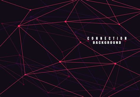 Abstract Connecting Dots And Lines With Geometric Background Modern