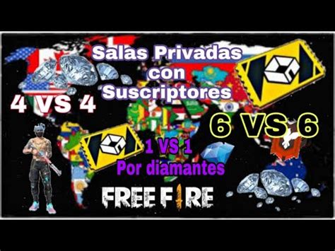 Jugando Salas Free Fire En Vivo Con Subs Salas Privadas Minijuegos