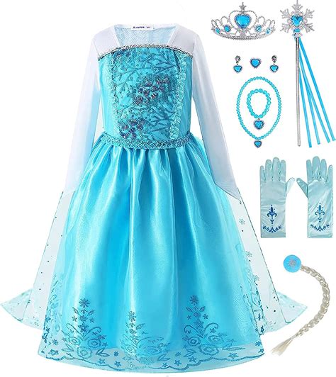 Disfraz De Princesa Elsa Para Ni As Vestido De Frozen Para Halloween