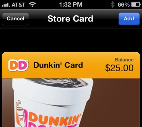 Dunkin' Donuts App Now Accepting Passbook Payments